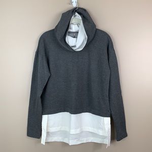 NWT Calia Effortless mixed media gray hoodie xs